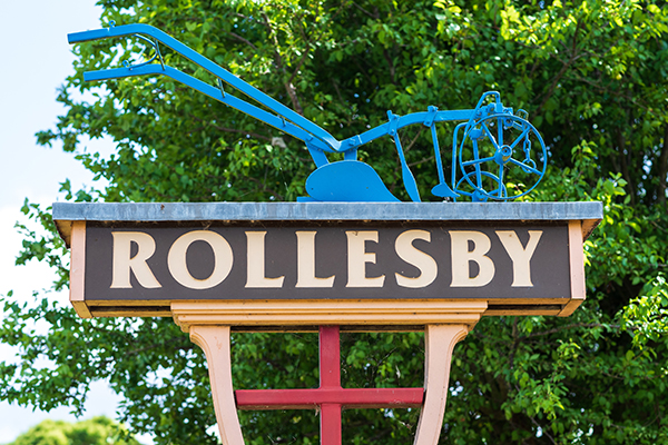 The Norfolk village of Rollesby close to Great Yarmouth