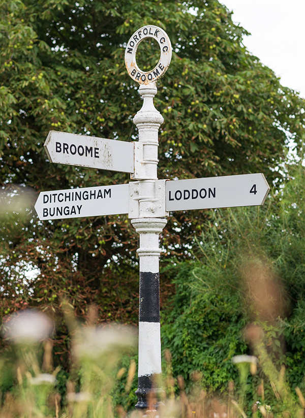 The village of Broome near Bungay The village of Broome near Bungay