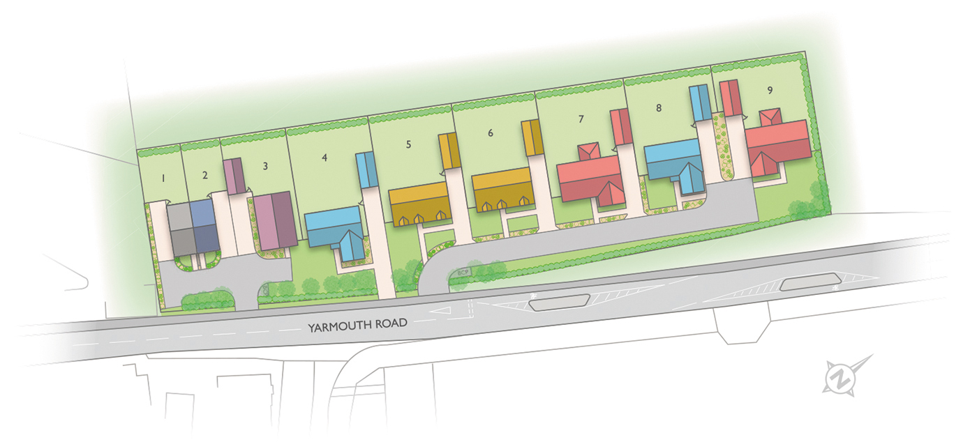Badger Building Valley View Site Plan rgb Badger Building Valley View site plan illustration