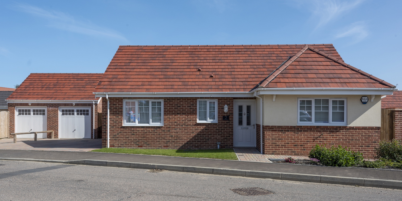 Badger Building Claydon Park Gorleston 1 Photograph of new build bungalow at Claydon Park in Gorleston, Norfolk