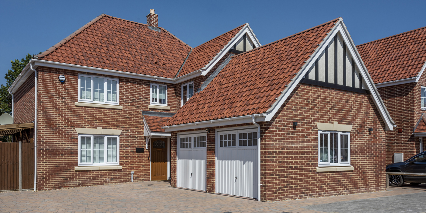 Badger Building Newstead Gardens Blofield 1 Photograph of new build house at Newstead Gardens in Blofield, Norfolk