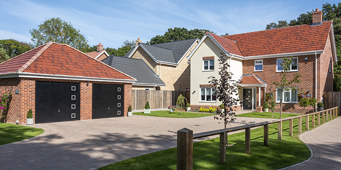 Photograph of new build house at Newstead Gardens in Blofield, Norfolk