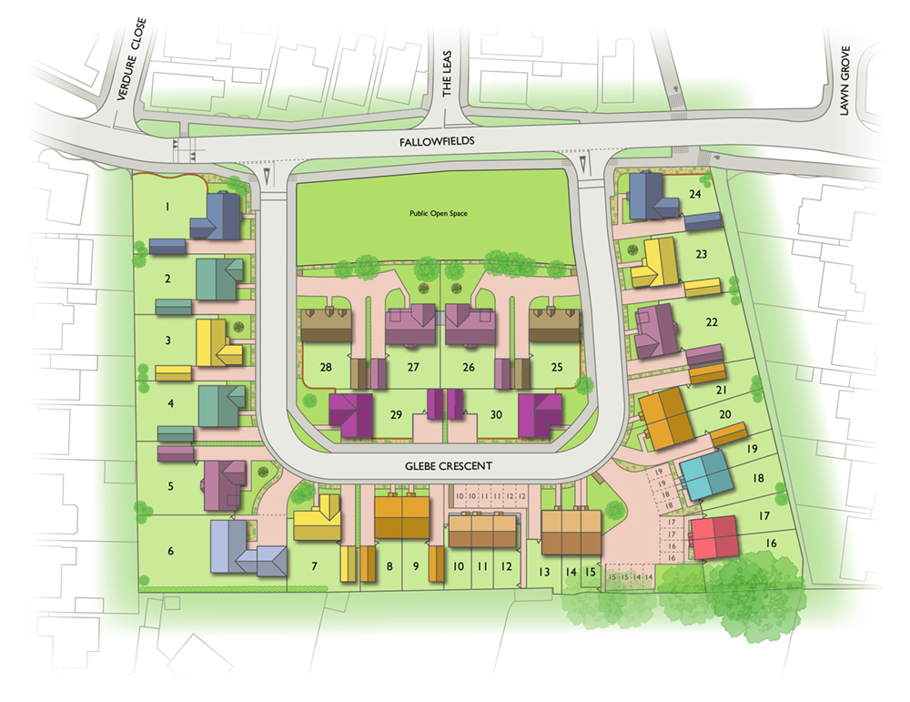 Badger Building Valley View site plan illustration