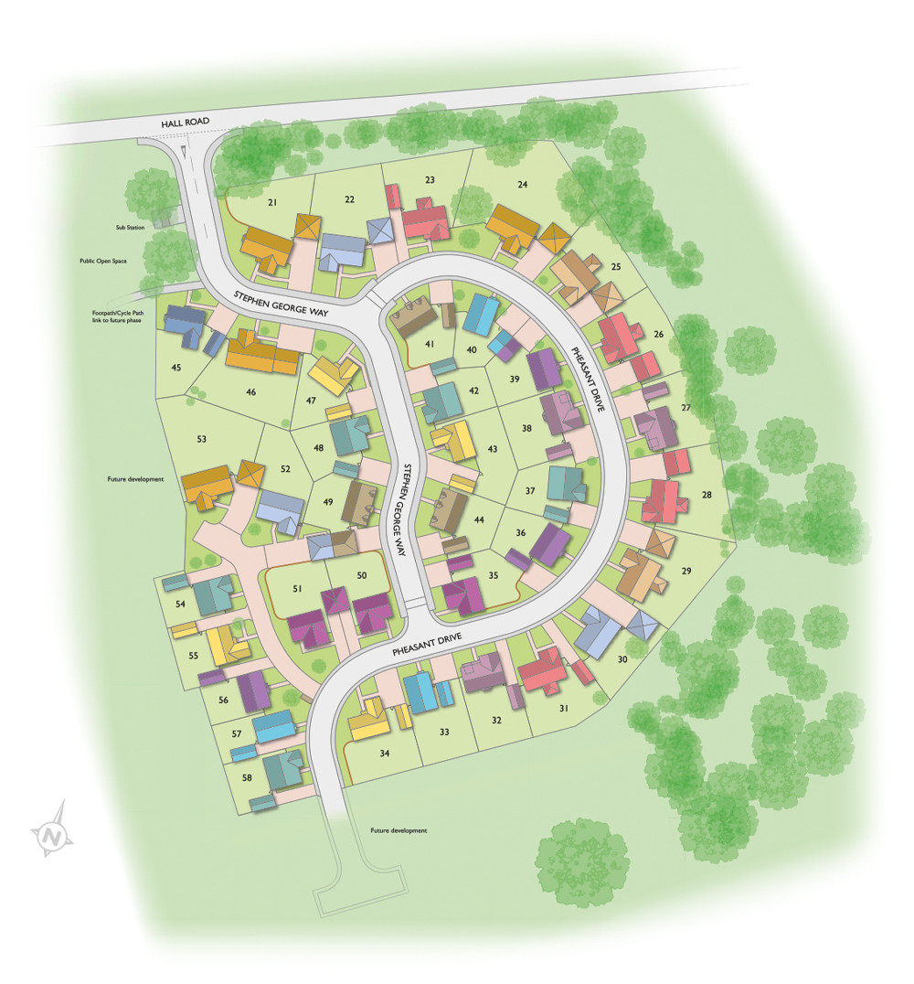 BK4S16LT Badger Building Valley View site plan illustration