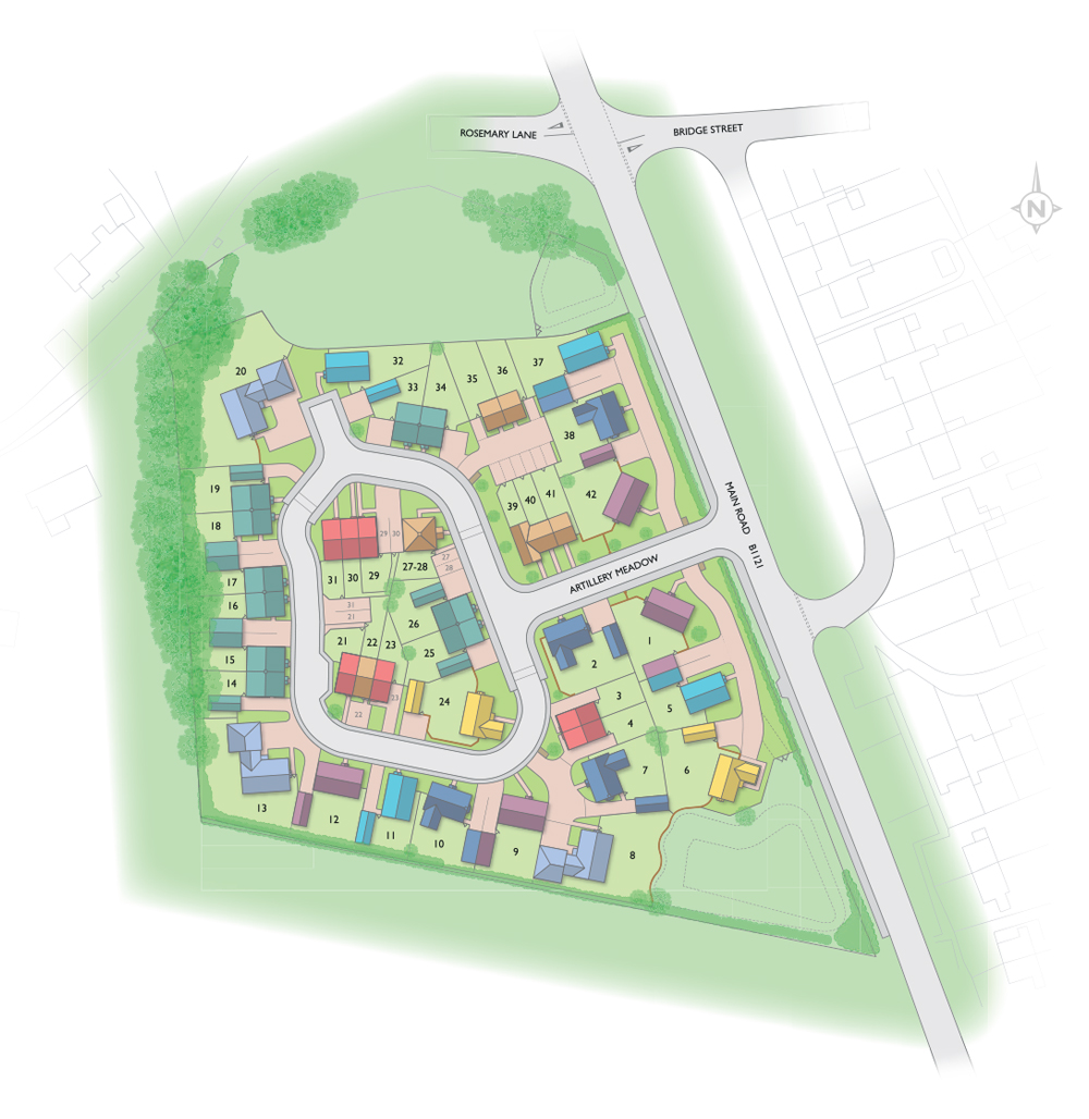 Badger Building Valley View site plan illustration