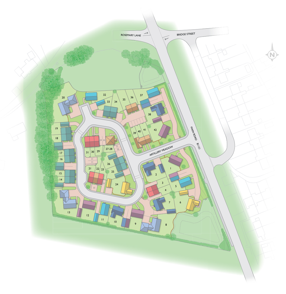 BK4S16LT Badger Building Valley View site plan illustration