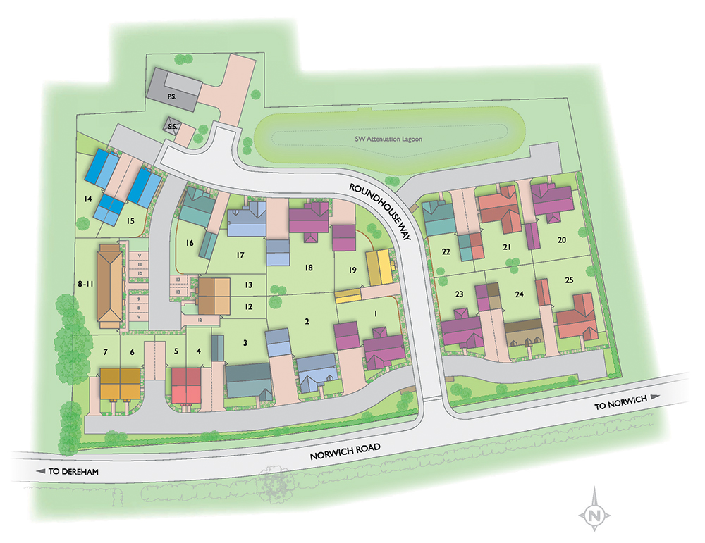 Badger Building Valley View site plan illustration