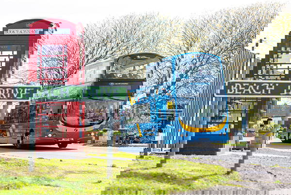 View of the River Waveney passing through Beccles in Suffolk