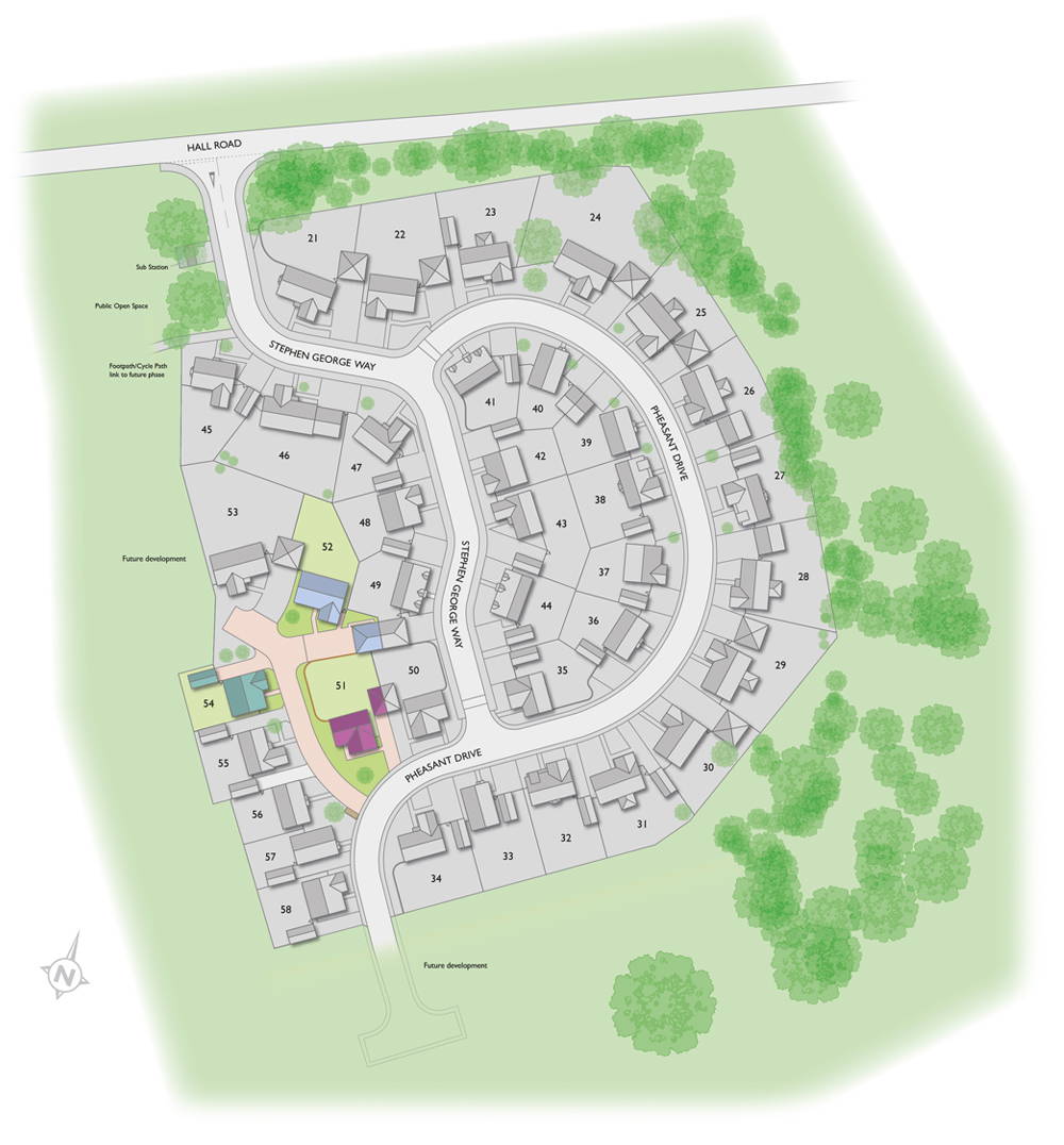 Badger Building Valley View site plan illustration