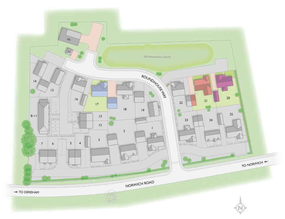 Badger Building Valley View site plan illustration