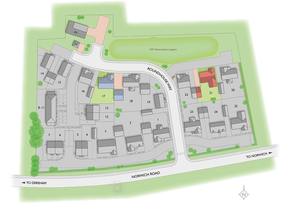 Badger Building Valley View site plan illustration