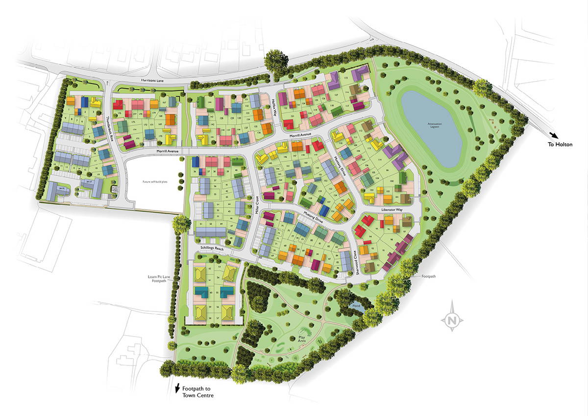 Badger Building Valley View site plan illustration