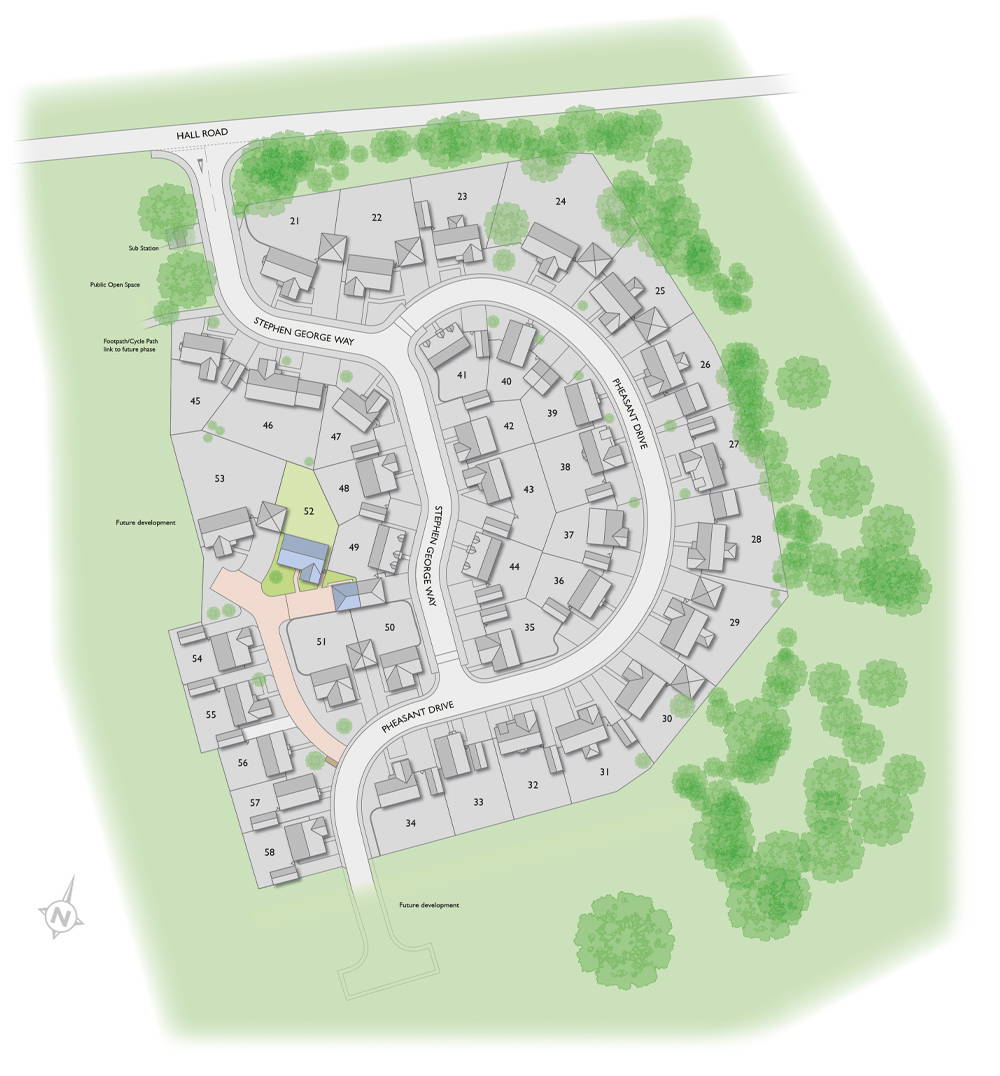 Badger Building Valley View site plan illustration