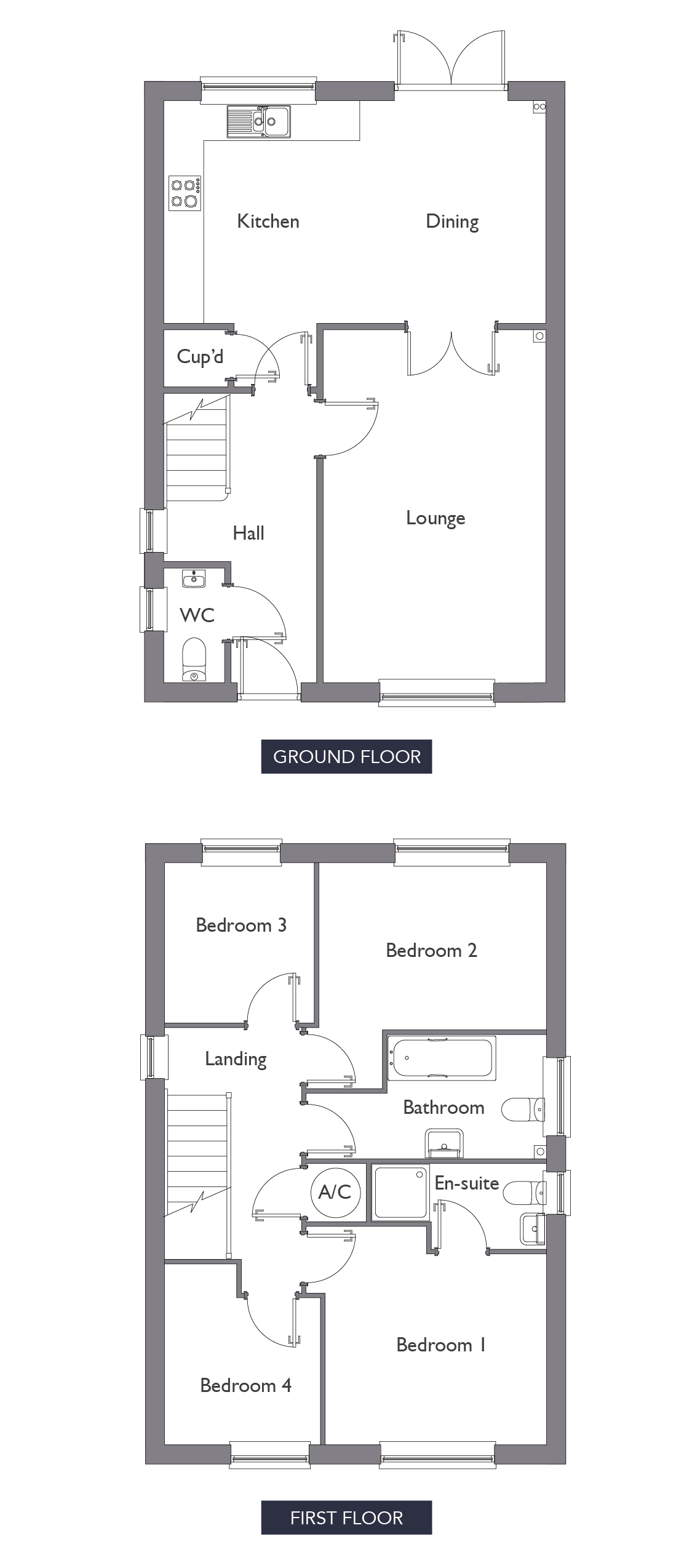 Badger The Landings Ellingham Floor Plans Valley-View-Plot-2-Starston-Floor-Plans